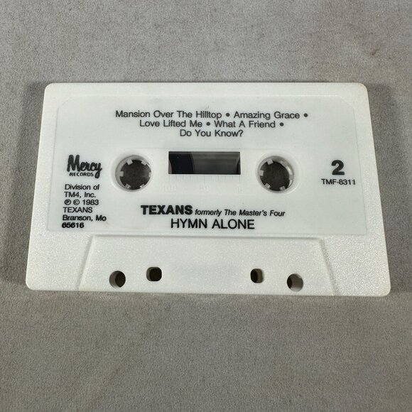 Texans Hymn Alone Cassette Tape 1983 Mercy Records Christian Gospel Music Album - Picture 4 of 4
